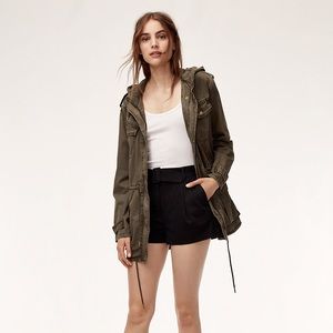Aritzia Talula Trooper Jacket - Olive Green | Size Large